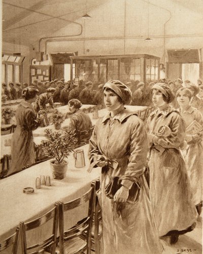 Donne operaie nelle munizioni da Samuel Begg